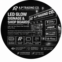 LED Glow Signage &amp; Shop Boards